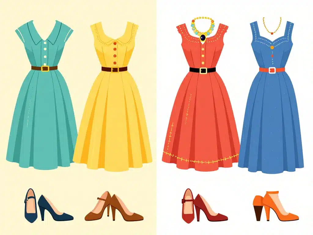 robe vintage grande taille avant après accessoires et retouches