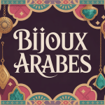 bijoux arabe traditionnels et modernes sur fond orné