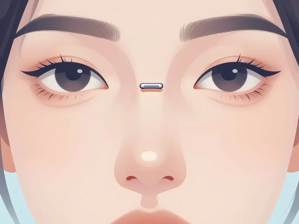 Morphologie visage adaptée au bridge piercing