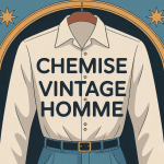 chemise vintage homme suspendue style rétro chic années 50 70 90