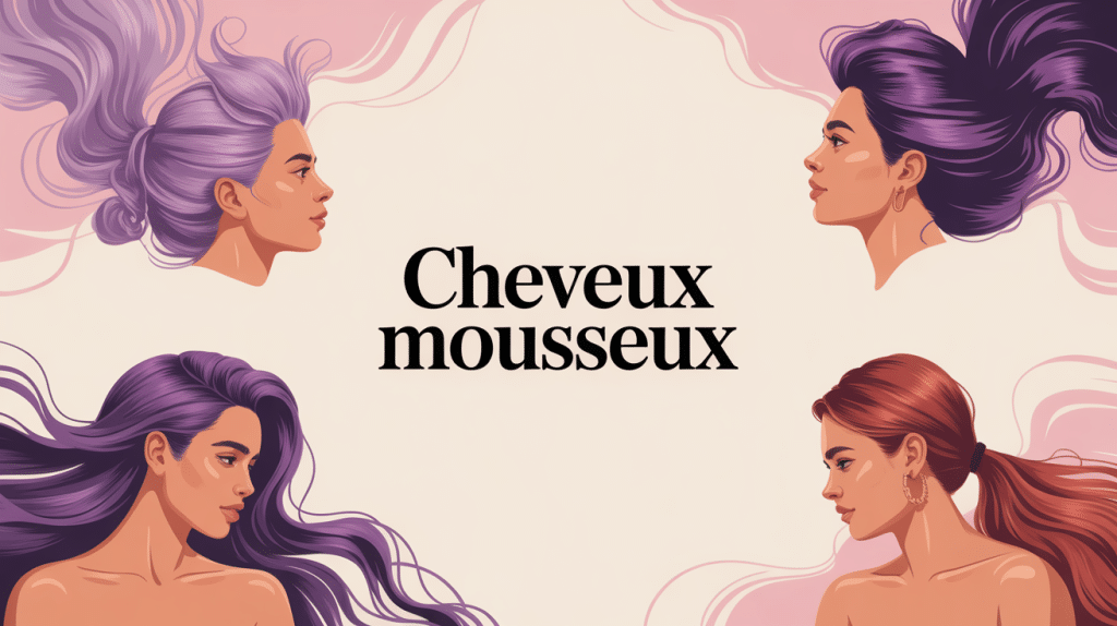 cheveux mousseux que faire illustration moderne cheveux vaporeux