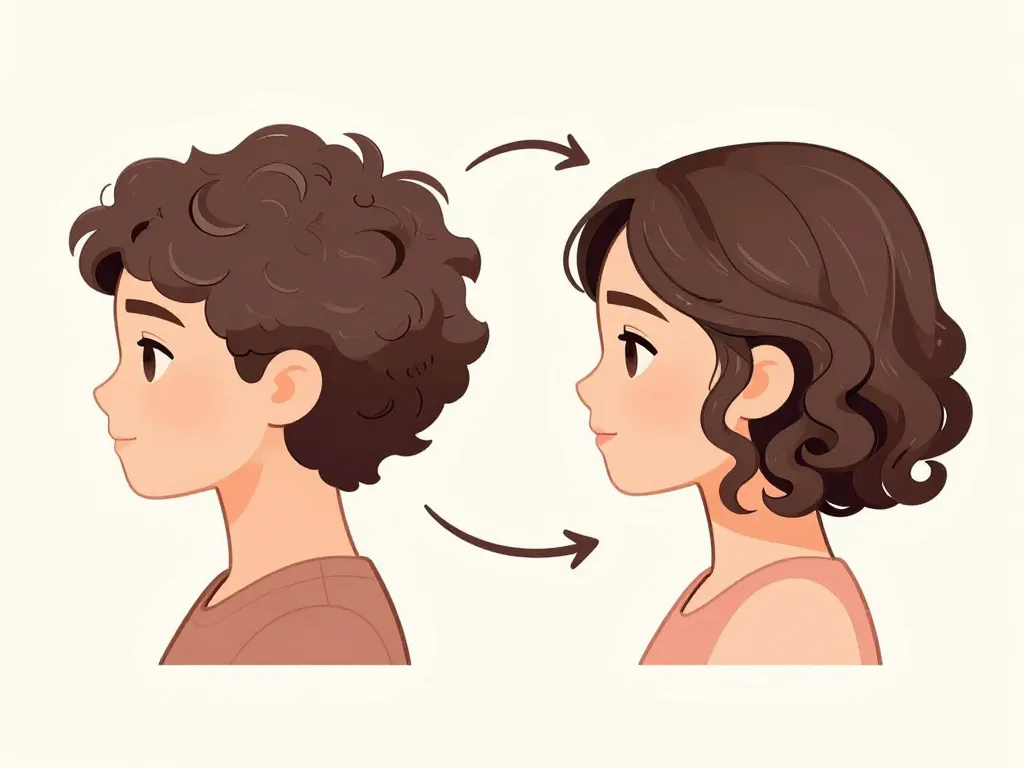 diagramme coupe courte pour cheveux épais et frisés volume maîtrisé