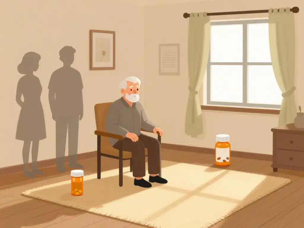 facteurs risque dépression maison de repos illustration