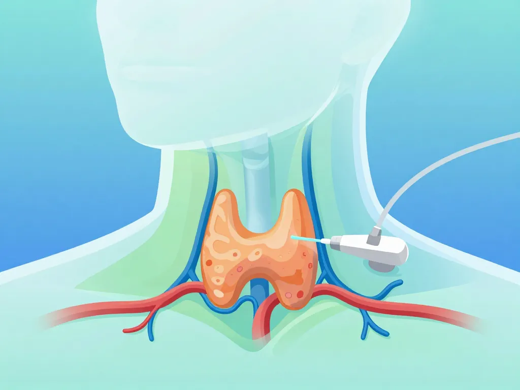 diagramme concept echographie cervicale diagnostic cou