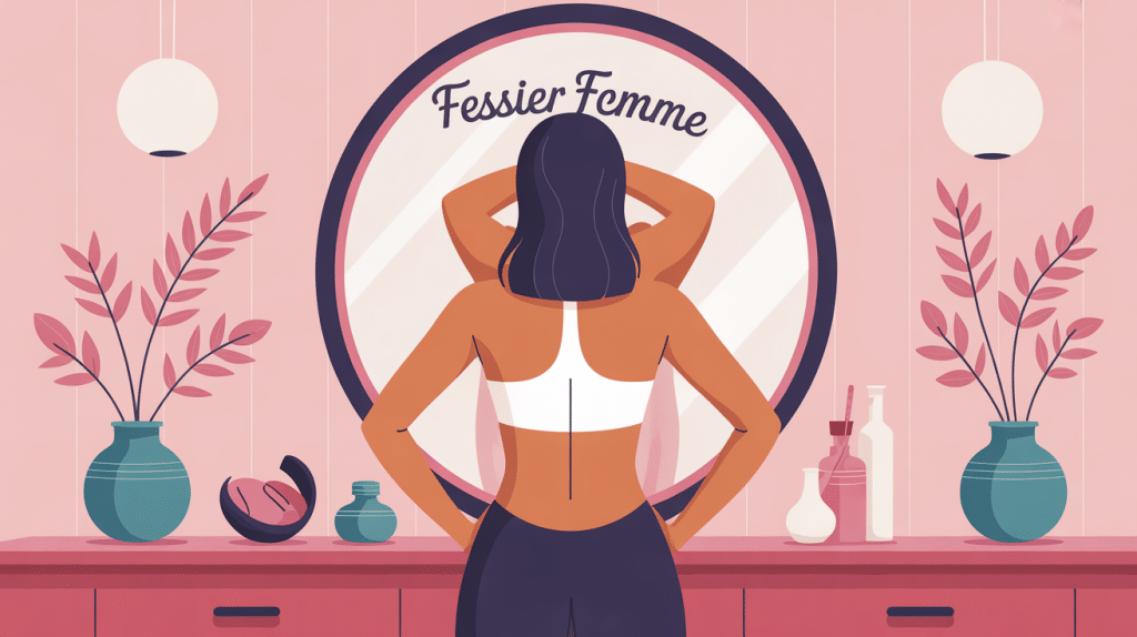 fessier femme avant apres silhouette illustration positive