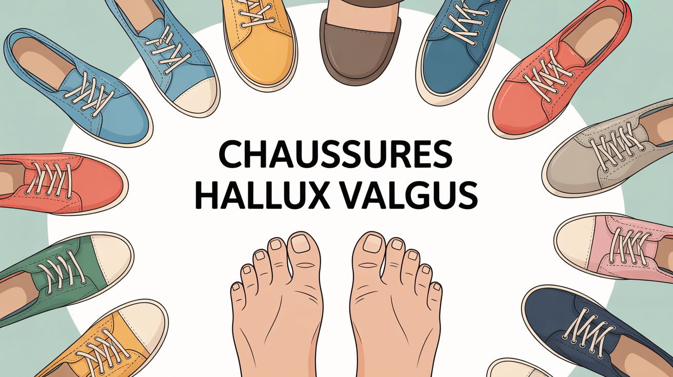 illustration hallux valgus quelle chaussure adaptée