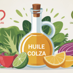 illustration huile de colza danger usages bienfaits oméga-3