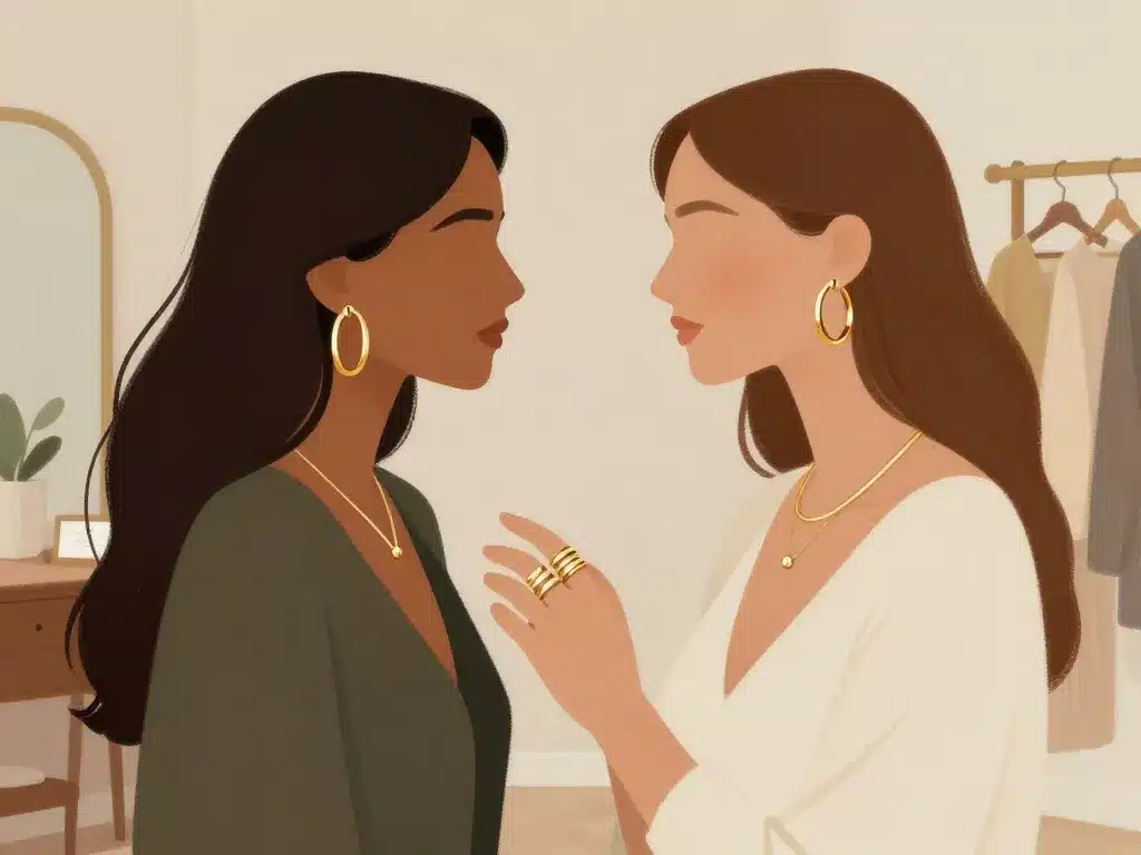 Scène stylisée bijoux en vermeil quotidien