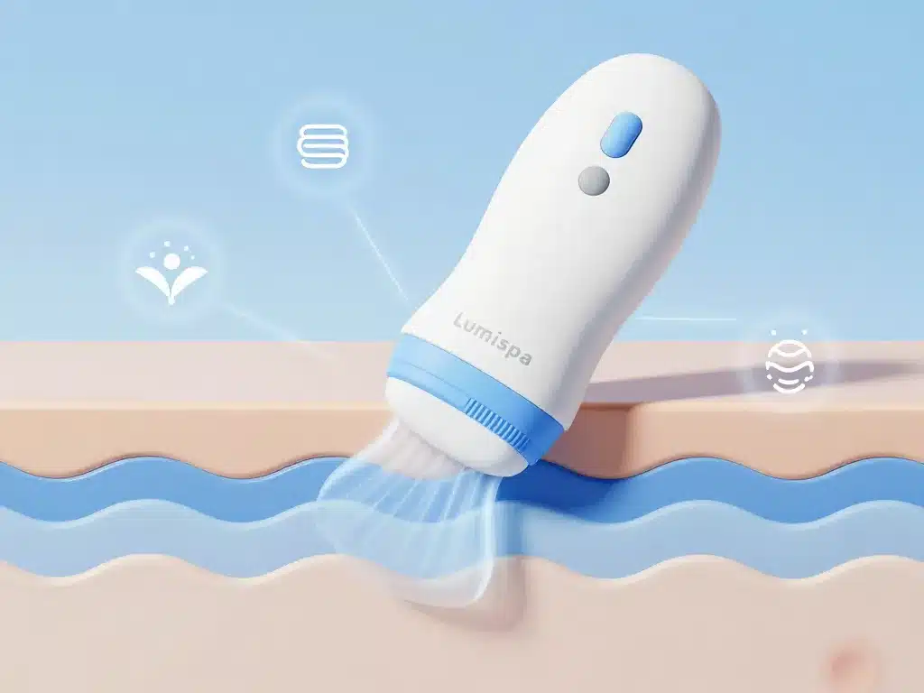 diagramme lumispa utilisation sur peau