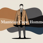 Illustration manteau cape pour homme urbain élégance