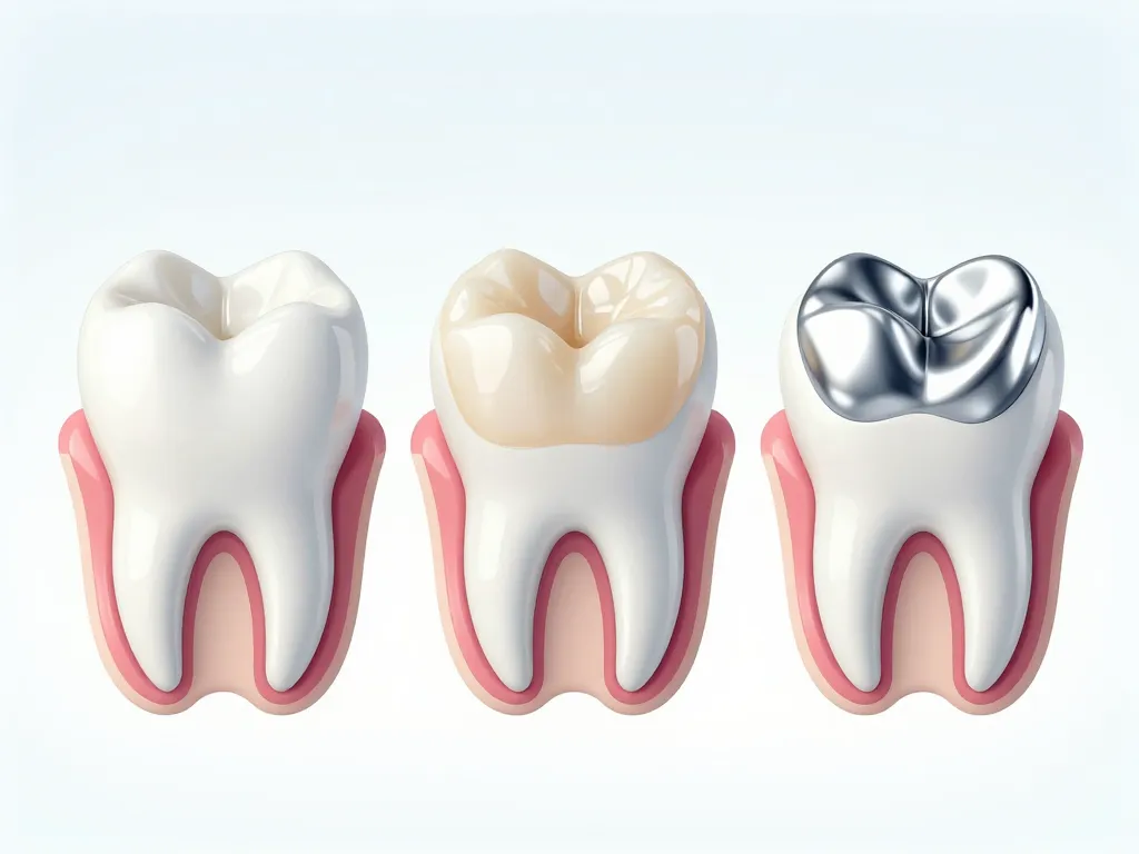 comparatif visuel inlay onlay céramique composite métal