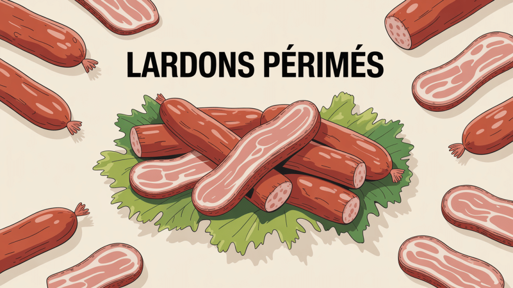 Peut on manger des lardons périmés visuel barquette lardons frais et abîmés