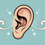 illustration piercing conch bienfaits oreille stylisée ambiance zen