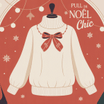 pull noël femme chic décor hiver élégant