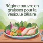 regime sans graisse vesicule biliaire image assiette saine