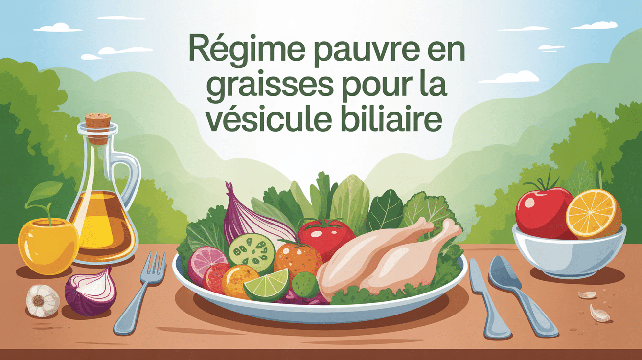 regime sans graisse vesicule biliaire image assiette saine