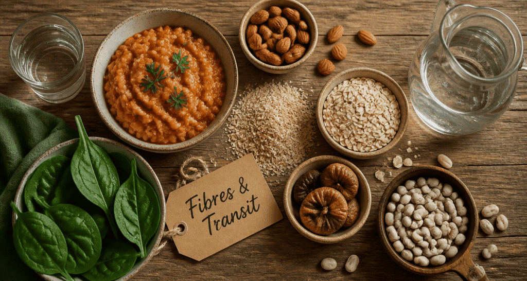 aliment riche en fibre constipation, table aliments variés