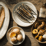aliments riches en vitamine d variés sur table