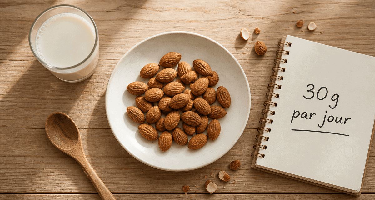 combien manger d amandes par jour assiette et lait