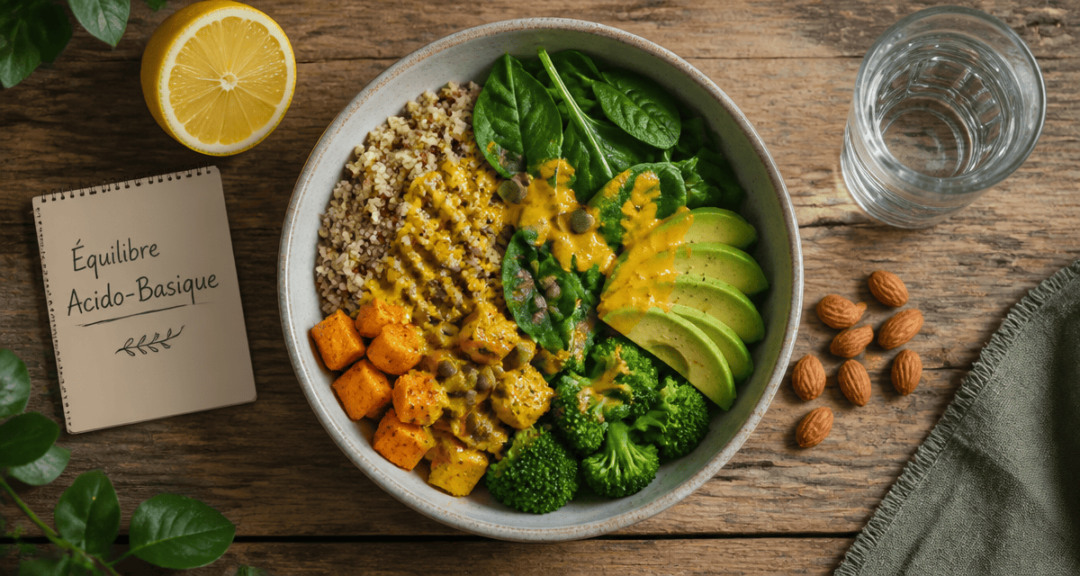 eviter les aliments acides assiette équilibrée
