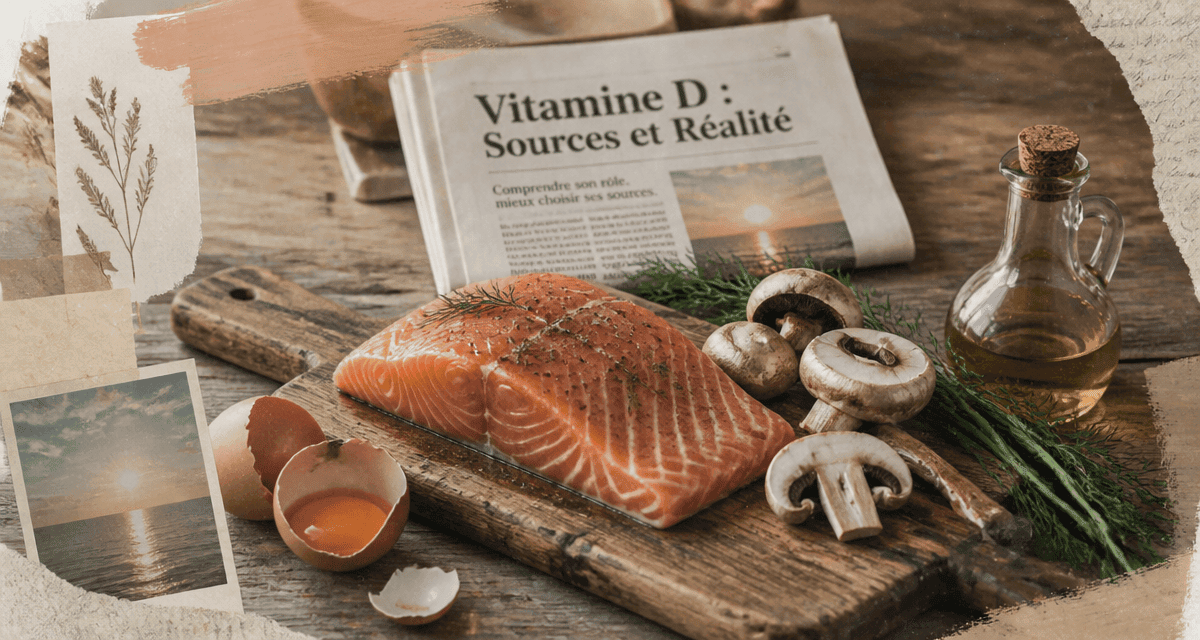 fruit en vitamine d saumon œuf champignon huile