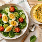 les oeufs font ils grossir deux oeufs et légumes