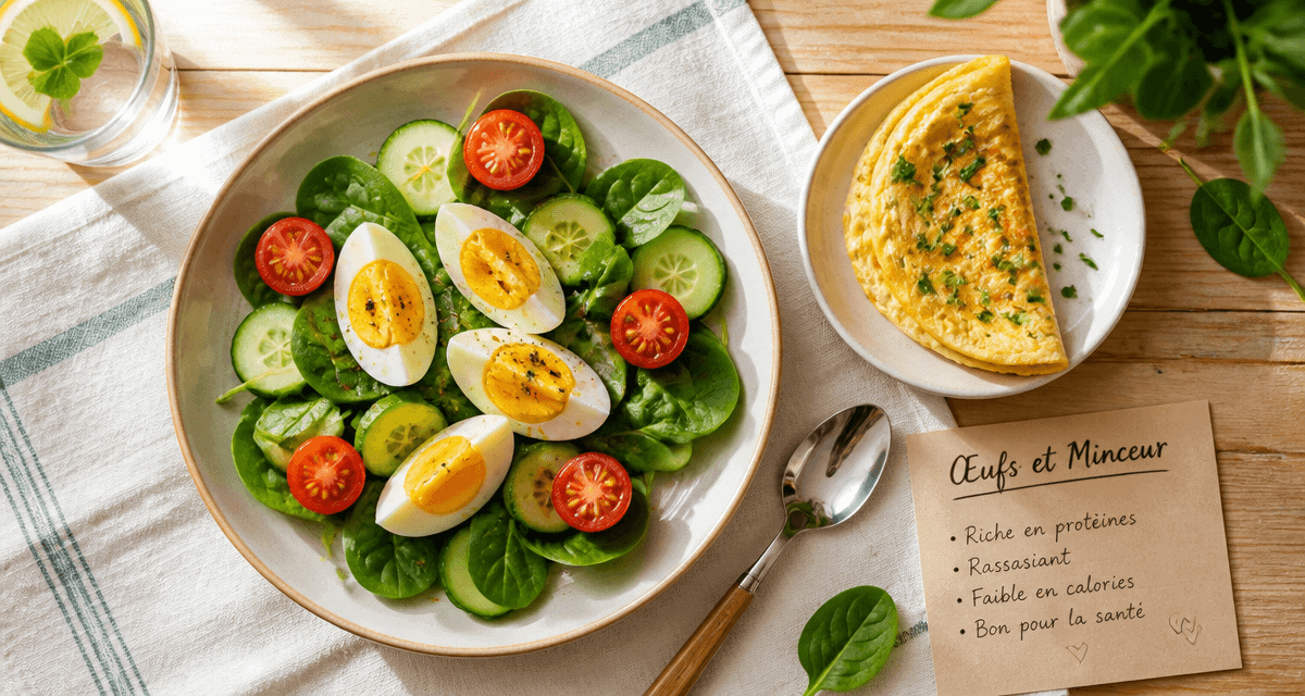 les oeufs font ils grossir deux oeufs et légumes