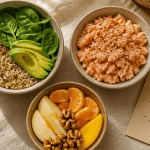 lipides glucides et protides bols aliments sains
