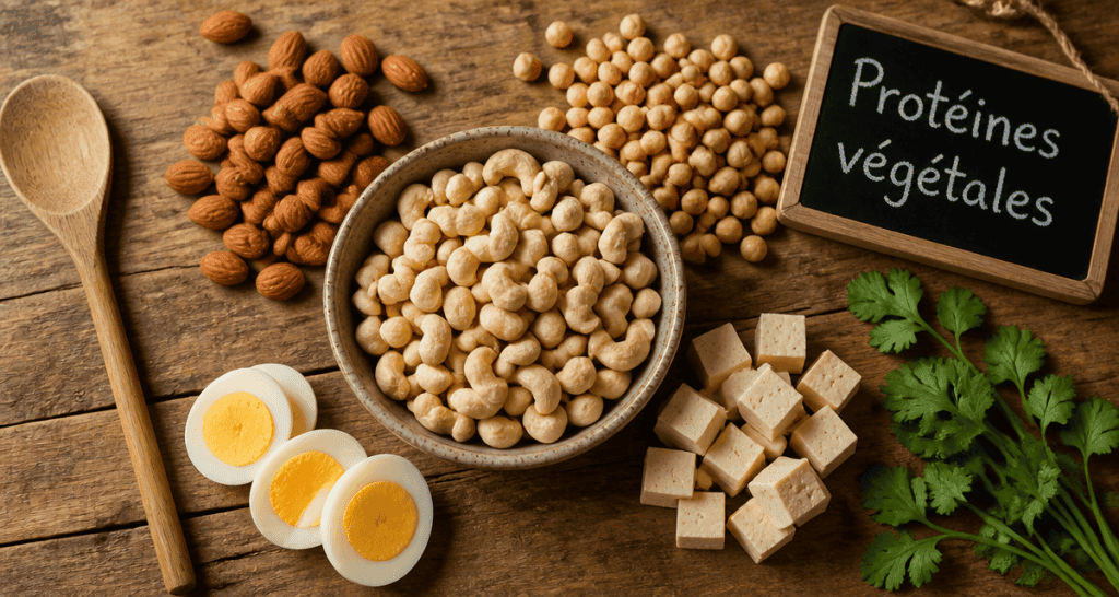 noix de cajou proteines bol et aliments riches