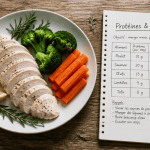 protein blanc de poulet vapeur assiette