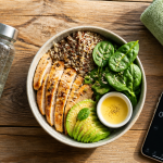 que manger apres le sport bowl quinoa poulet avocat