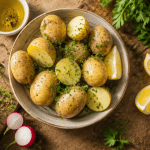 Valeur nutritionnelle pommes de terre sur table rustique