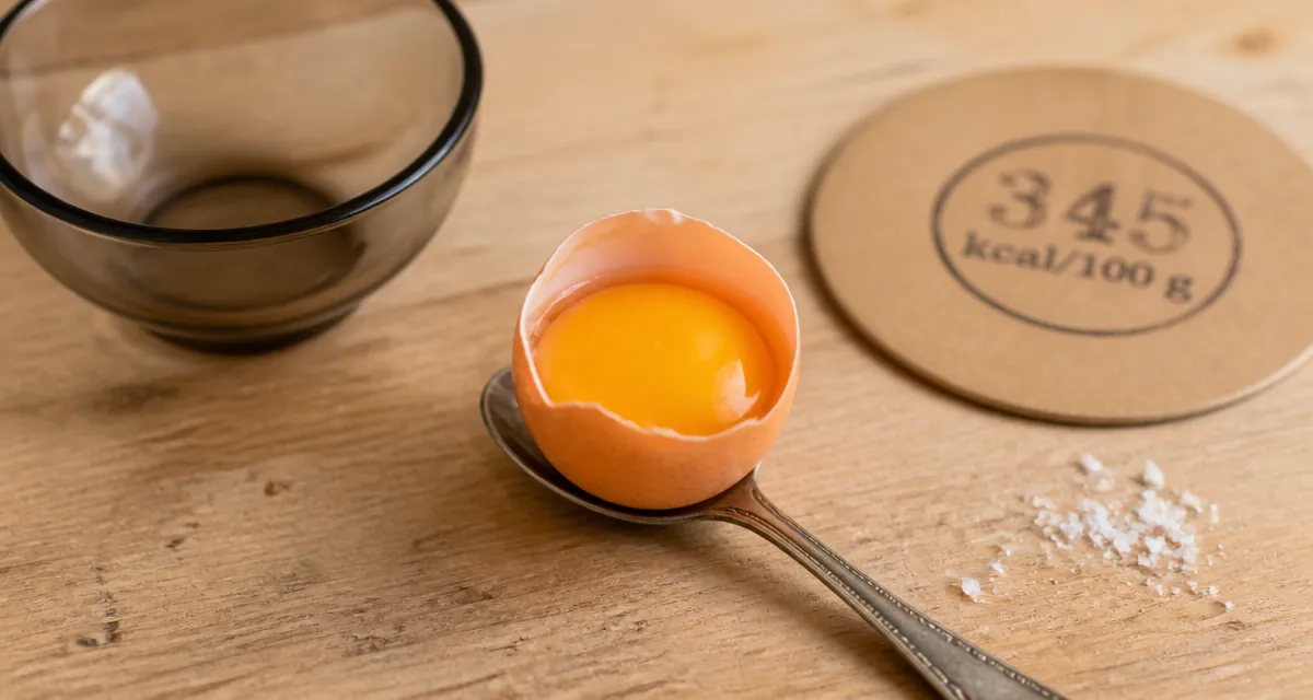 Calorie jaune d oeuf : jaune d œuf à 55 kcal