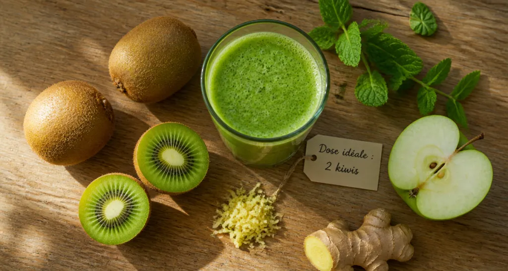 combien de kiwis peut on manger par jour 2 kiwis sur table