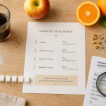 combien de sucre par jour visuel avec soda sucre fruits granola