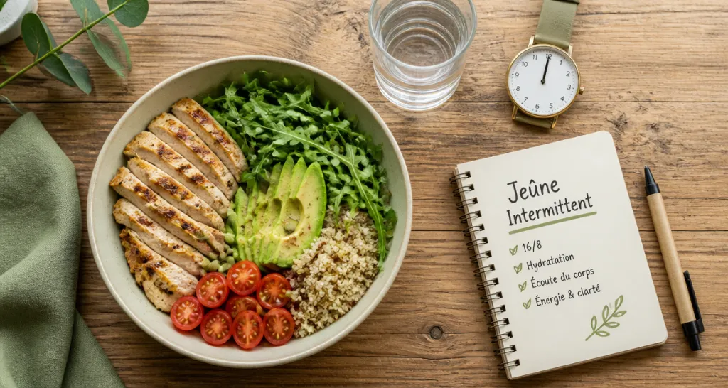 comment faire le jeune intermittent 16 8 repas sain