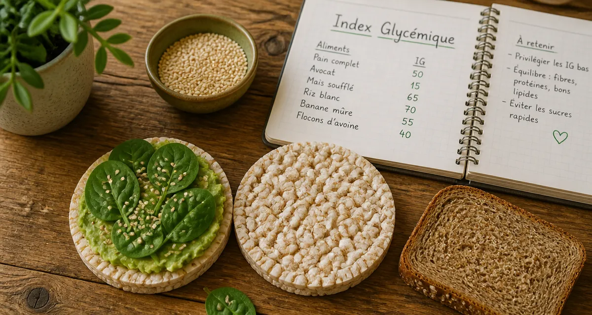 Galettes de maïs bon ou mauvais sur table avec avocat et carnet