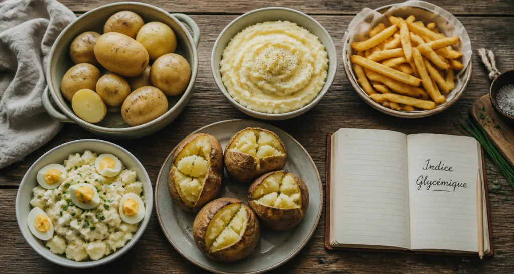 Indice glycemique de pomme de terre en plusieurs préparations
