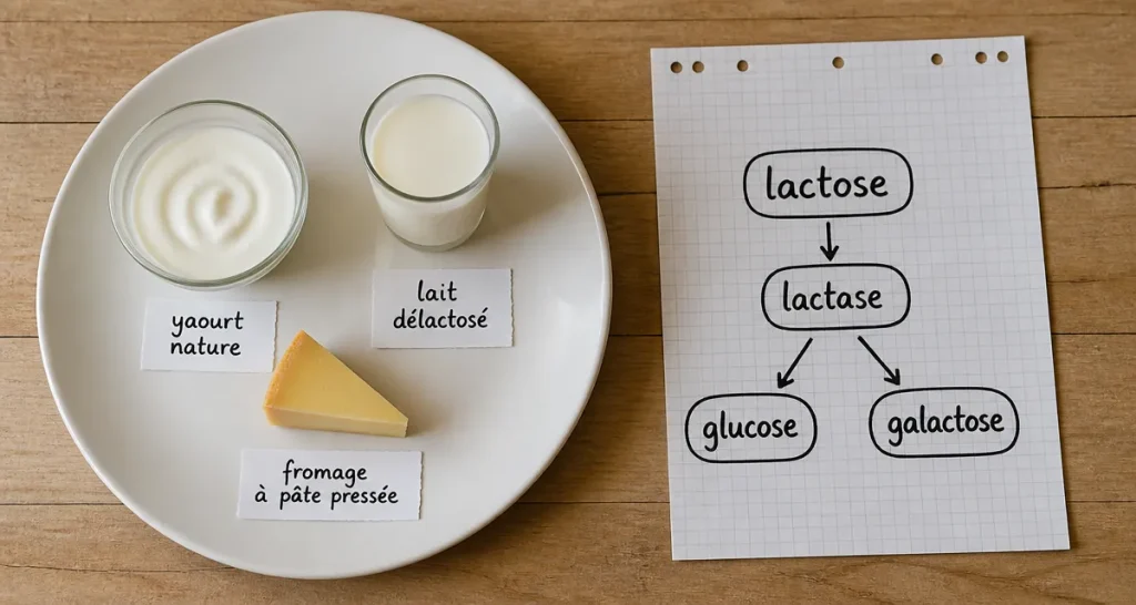Le sucre du lait : lactose, lactase et index glycémique maîtrisé