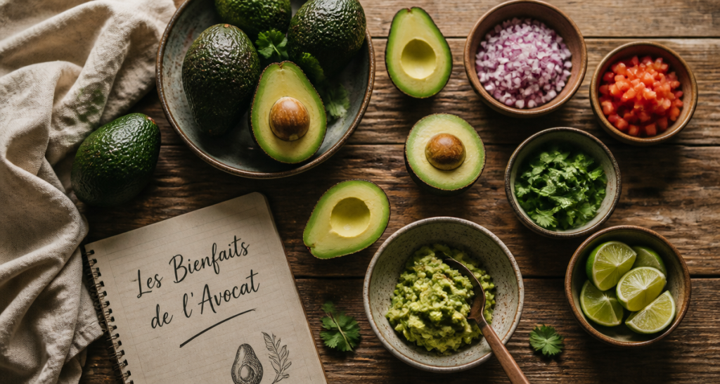Les bienfaits de l avocat avocats et ingrédients guacamole
