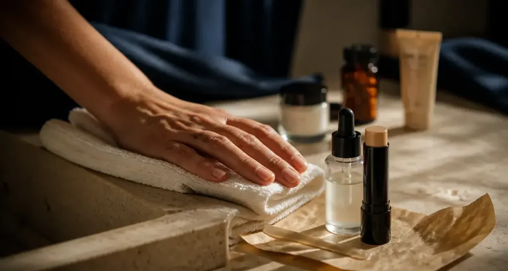 Meilleur correcteur tache brune, sérum et stick sur peau au teint unifié