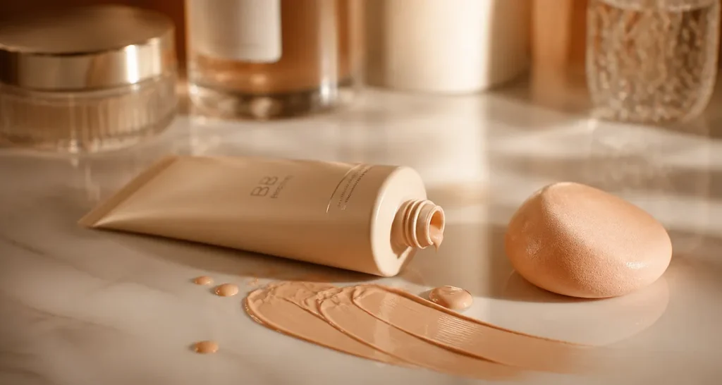 Meilleure bb crème anti-âge : tube et éponge, unifier sans marquer les rides