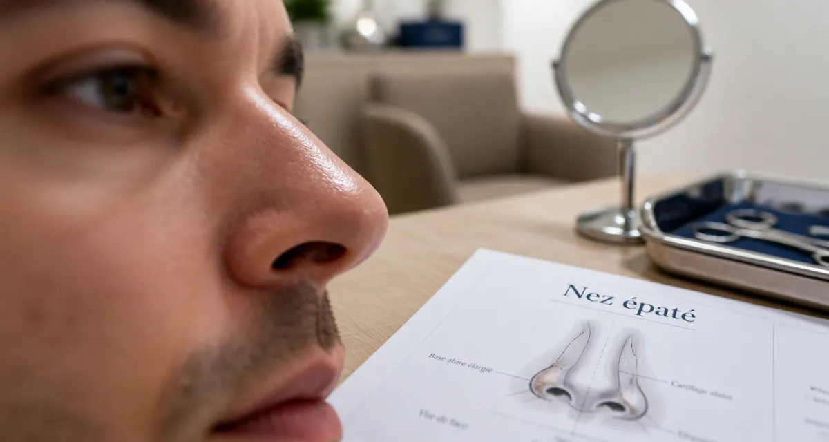 Nez épaté : techniques chirurgicales pour affiner la base et redessiner la pointe