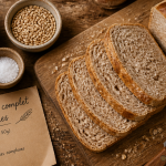 pain de mie complet calorie tranches sur planche