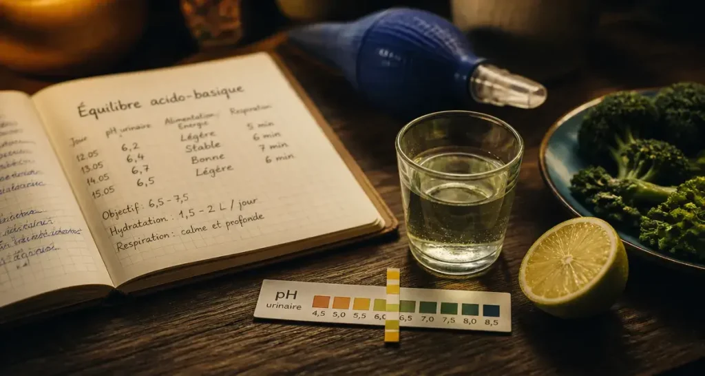 Ph du corps humain : test pH urinaire et équilibre acido-basique