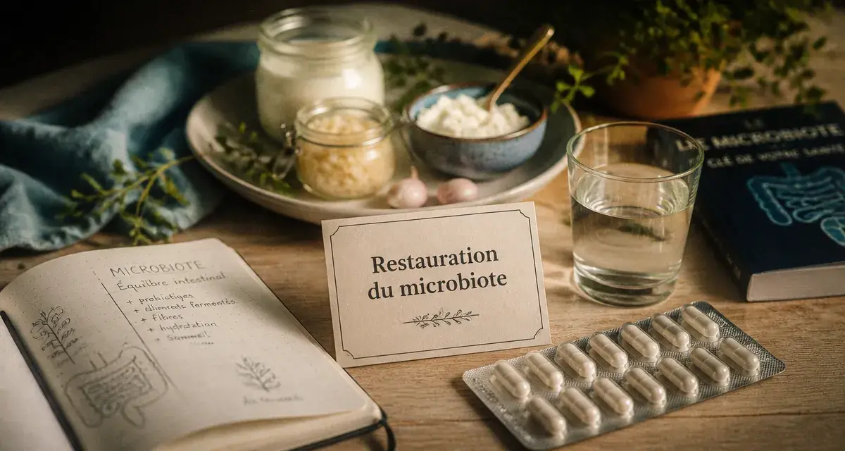 Probiotique apres antibio : gélules et aliments fermentés pour restaurer le microbiote