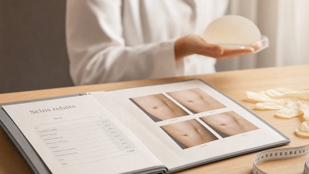 Seins refait : dossier médical et clichés avant/après en chirurgie mammaire