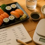 Sushi calorie count : plateau léger, sashimi et maki