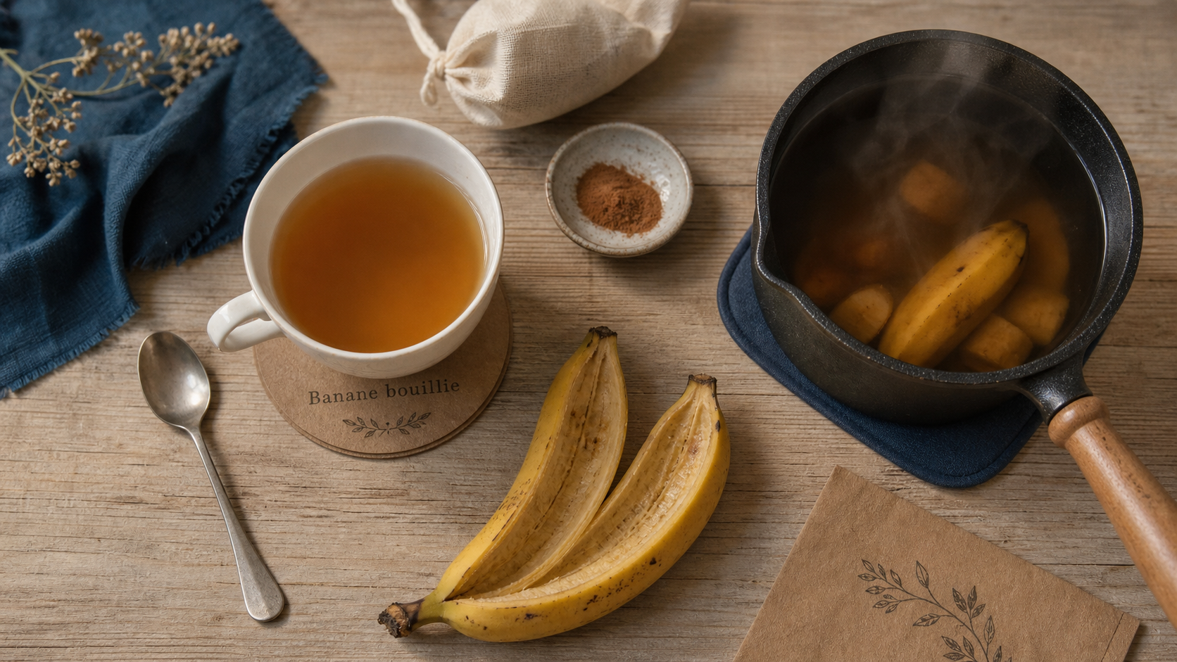 Banane bouillie : infusion relaxante et bienfaits santé