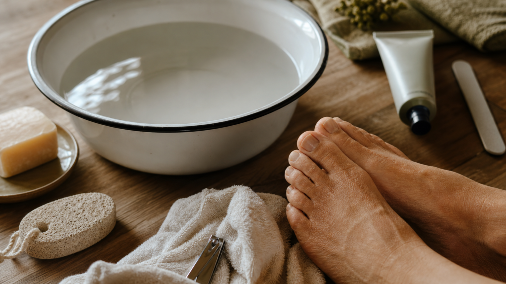 Comment avoir de beaux pieds : bain à 37°C, talons lisses, ongles coupés